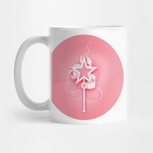 Aesthetic Texture with Cute Magical Star Wands Mug